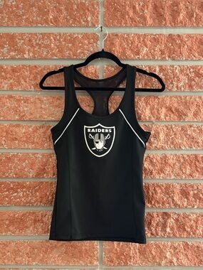 🌟 Raiders Black Athletic Racerback Tank